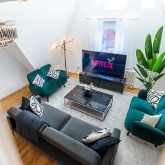 nestup - 130 qm Maisonette-Penthouse - Dachterrasse mit exklusivem Panoramablick