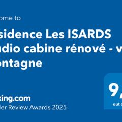 Résidence Les ISARDS Studio cabine rénové - vue Montagne