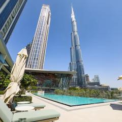 Stunning 1BR Burj View from Infinity Pool