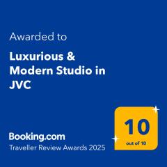 Luxurious & Modern Studio in JVC