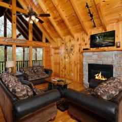 Hot tub and arcade game! Enjoy TRANQUIL MOMENTS at this stunning 2BR log cabin!