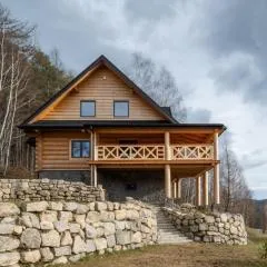 AleBale Przesieka luksusowy dom z bali z widokiem na Karkonosze