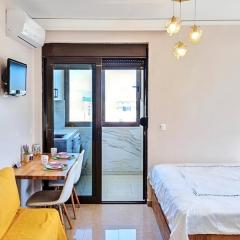 7-Modern city center studio with sea view!