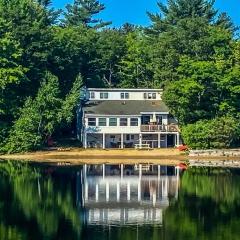 Lake Home with Private Beach and Hot Tub