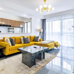 Modern 2 bed Apt in Riverside Westlands Nairobi behind Riverside Square Mall with Gym 5 minutes to CBD with scenic nature and River views situated on the 8th floor