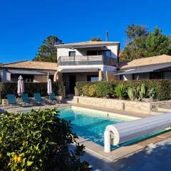 côte et mer - appartement haut standing dans villa avec piscine et vue mer