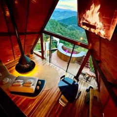 Chalé Boutique Spa- Sauna seca, Jacuzzi , Rede suspensa