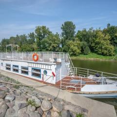 Panama ship, house on the water
