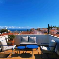 Old Town Rooftops with SEA VIEWS