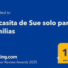 La casita de Sue solo para familias reserva solo con seña