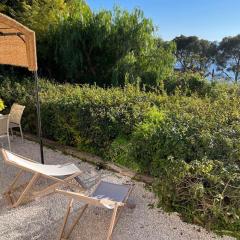 Sea View Studio with Large Terrace 5-Min Walk to the Beach