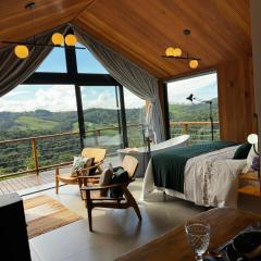 Cabana Nórdica com Maravilhosa Vista da Serra