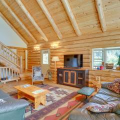 13 Mi to Ski Slopes Log Home on 60 Private Acres!