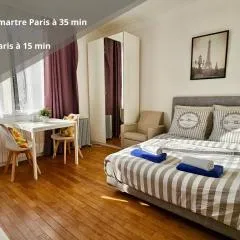 Studio Alba - 15min Paris RER E, cosy