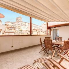 Attic with Terrace by Trevi Fountain