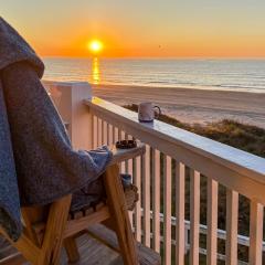 Oceanfront Crystal Beach Vacation Home with Deck!