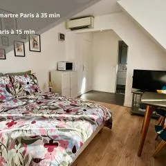 Studio Lavande - 15min Paris RER E, cosy