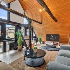 HIRSCH Stadt Apartment 7 - Parkplatz - Fensterfront - Stadtblick