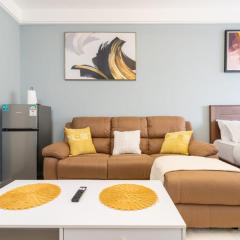 Alba with pool, gym, mini market, and free parking