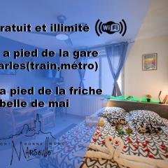 Marseille Gare SNCF Saint Charles, city center