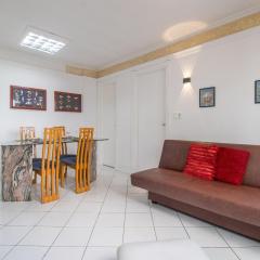 CLR23 -Calçadão, 1Dorm Climatizado, Wi-Fi, Garagem