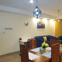 Elegant classy apartment with modern equipped gym, private parking space,and proximity to major shopping malls