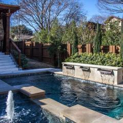 E Dallas Family Home with Pool Spa Outdoor Fire