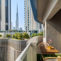 Burj Khalifa View 1BR Apartment with Parking