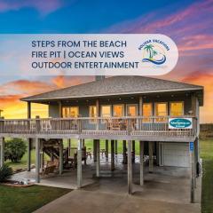 Sand Dollar Beachside 3BR Retreat, Ocean Views, Firepit & Pet Friendly