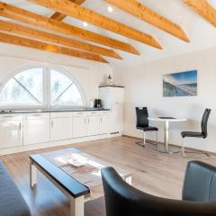 Ferienwohnung Seestern mit Rundbogenfenster am Badesee Tannenhausen