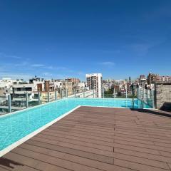 RentUp - Moderno con piscina y balcon en Cañitas & Campo Argentino de Polo