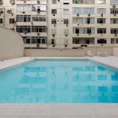 Atlântico Palace Apart Hotel - Piscina em Copanema - Posto 6