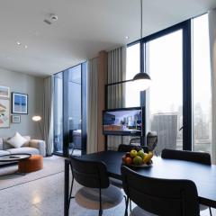 Modern Studio at Upside Living, Business Bay with Burj Khalifa View