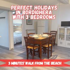 2 Minutes' Walk to the Beach with 3 Rooms
