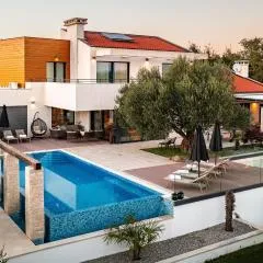 Stylish Villa Pedena with a pool and a gym