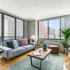 Airy Theater District 1BR w Gym Doorman NYC-70