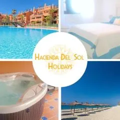 MARBELLA APARTMENT I Beachside and Extra Spacious, next to Marriott Playa Andaluza, Private HEATED Jacuzzi, 6 Swimming Pools, Gym, Padel & Tennis