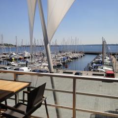 Apartment 22 "Lachende Möwe" mit Sauna, Blickrichtung offene See