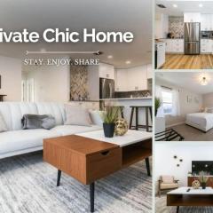 Private Chic 2 Bathroom 10 min to Downtown With Fast Wifi