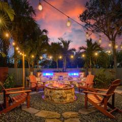 Dog Friendly Home with Private Fenced Zen Yard & Fire Pit! STEPS to the Beach!