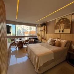 Studio luxo em Santos vista ao mar