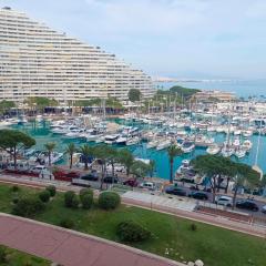 Grand studio vue mer à Marina Baie des Anges