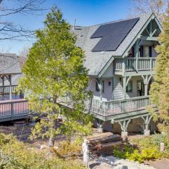 Game Room and Deck Pet-Friendly Lake Arrowhead Home