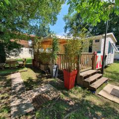 Mobil-home 3 chambres climatisé sur le domaine 4 étoiles Rivages des Landes