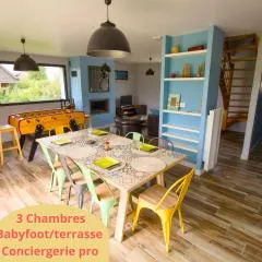 Evasion entre Mer et Campagne avec Babyfoot et terrain de pétanque, 3 chambres, cheminée - Intendance Luxury Host