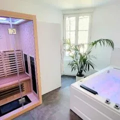 Appart SPA 80m2 avec terrasse balcon jacuzzi et sauna privatif en hyper centre Place Drouet d'Erlon