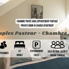 Duplex Pasteur - Chambre 3 - Chambre Privée