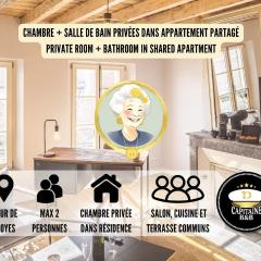 Chez Suzanne 4 - Chambre Privée dans Maison de Ville - Confort - Hypercentre