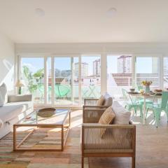 Ocean Sunset Terrace w AC, by TimeCooler