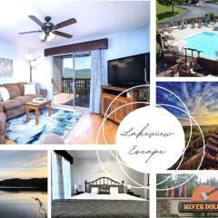 The Cove 8-3 By SDC, Big Deck, Pool, Hot Tub, Lake View, No Stairs